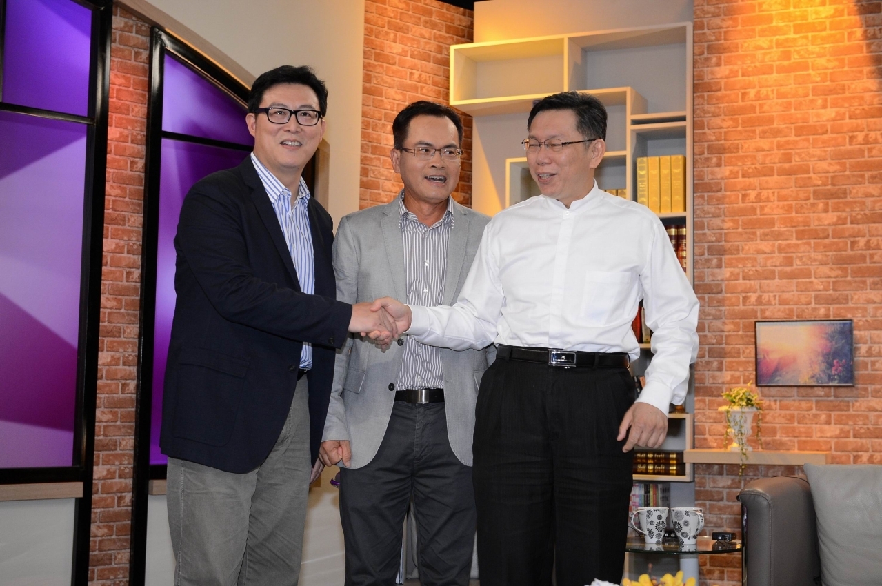 柯文哲、姚文智針對社會住宅提不同解決方案（柯文哲辦公室提供）