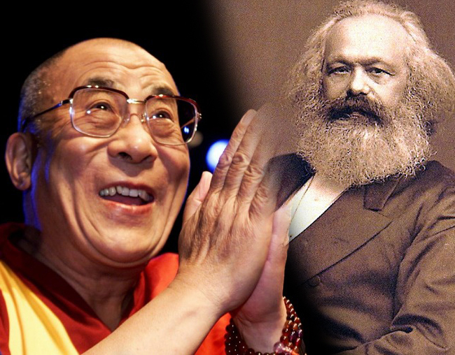 對馬克思主義的讚美,也許是一場並不美麗的誤會、一個並不幽默的笑話......。(網路資料,民報合成)