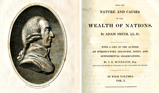 現代經濟學之父：亞當斯密(Adam Smith)的《國富論》(The Wealth of Nations)。（圖片：網路資料）