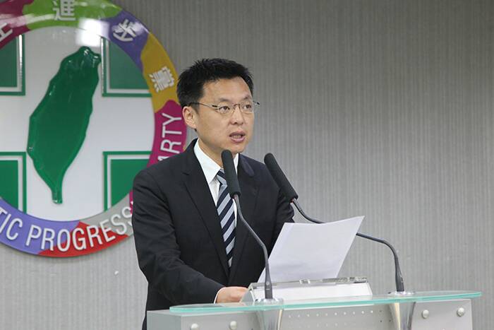 趙天麟：民進黨支持香港七一遊行。（朱蒲青攝）（資料照片）