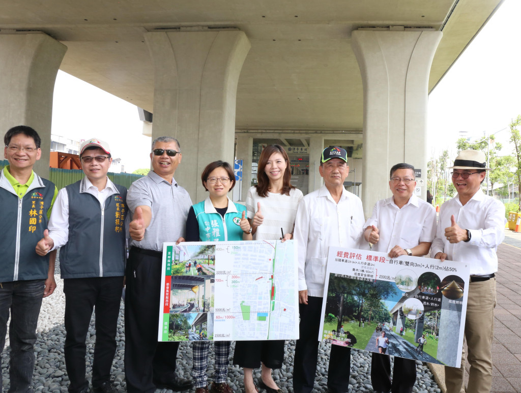 台中市鐡路高架化後，原鐡道之空間亟待有效利用，縫合都市及發揮機能。（台中市新聞局）