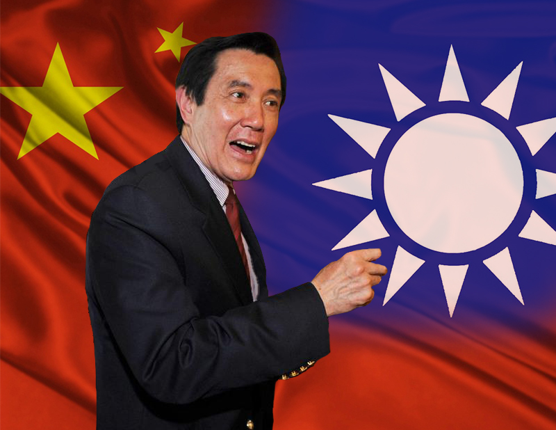 馬英九的施政重點，必然放在對中國的政策上。（中央社資料照，民報合成）