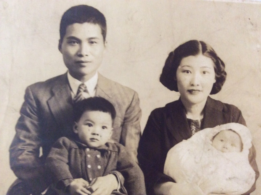 1950年代白色恐怖受難者，坐牢12年的廖萬督醫師全家福。圖／廖純如提供