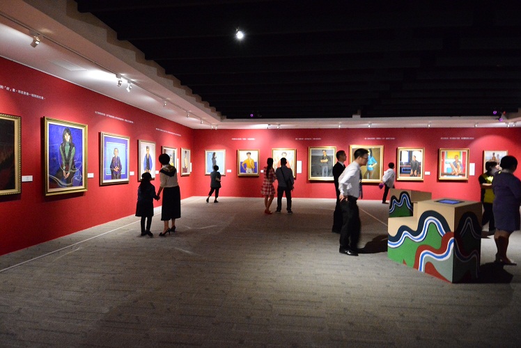 由國立台灣美術館館藏的席德進畫作，由於創價學會「行動美術館」的概念，來到彰化秀水文藝中心展出，殊值觀賞。（彰化縣政府提供）