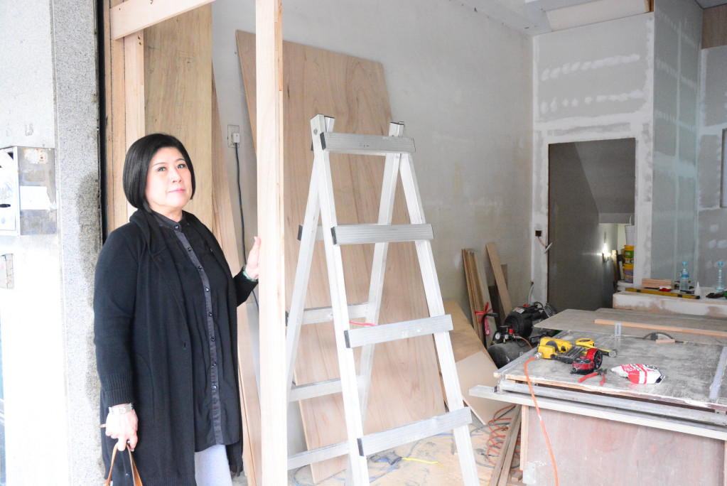 江淑君任內購入位在黨部隔壁店面做為新黨部辦公室，也是民進黨好不易省來的「黨產」，預計農曆年後開放。圖／王志偉