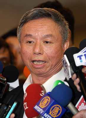 前衛生署長楊志良（圖）23日接受中廣蘭萱節目專訪表示，國民黨總統初選辦法非常荒謬，他強調一定會參選到底。中央社記者張皓安攝  104年4月23日