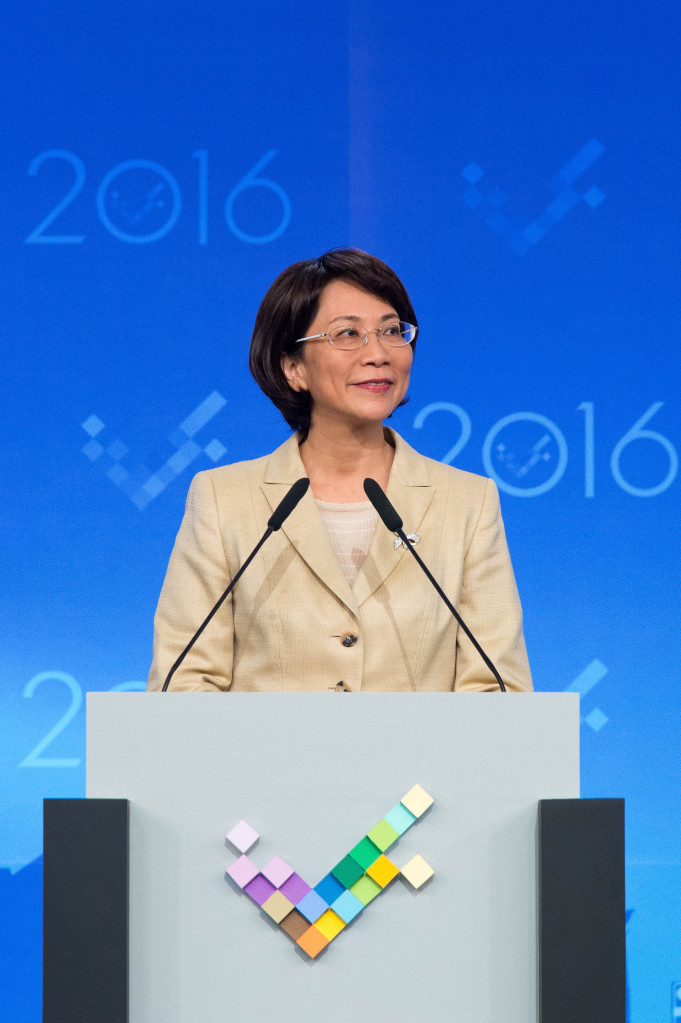 副總統候選人辯論王如玄。（三立提供）