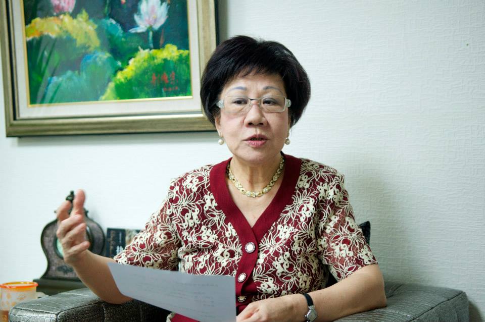 呂秀蓮：民進黨三份歷史文件證明台灣主權已經獨立。（黃謙賢攝）