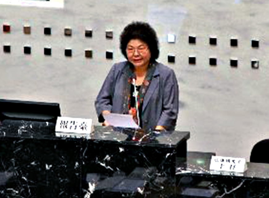 陳菊議會施政報告。（網路資料）  