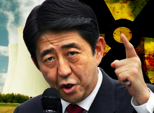 日本前首相小泉指出,這次安倍是擔心明年重啟核電才改選的話,就會選不贏,才會趕在核電重啟前解散來選舉,也就是用選舉來包庇核電重啟,因為明知民意是想廢核的。(網路資料,民報合成)