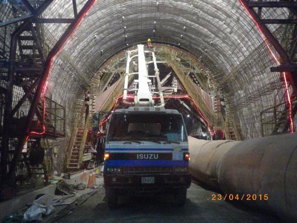蘇花改隧道工程持續施工，將首度在國內公路隧道中採用自動水霧系統。（蘇花改工程處提供）