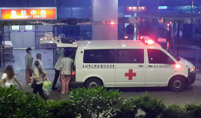 八仙塵爆傷者28日晚間又有1名男性患者轉送台中市童綜合醫院,累計已有12人在台中市治療,其中2人已出院。(童綜合醫院提供)(中央社)