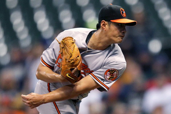 殷仔今日表現走樣，一開賽就連遭機槍掃射，幸好對手大膽躁進被刺殺在本壘，否則首局不只失1分。（網路資料翻攝）