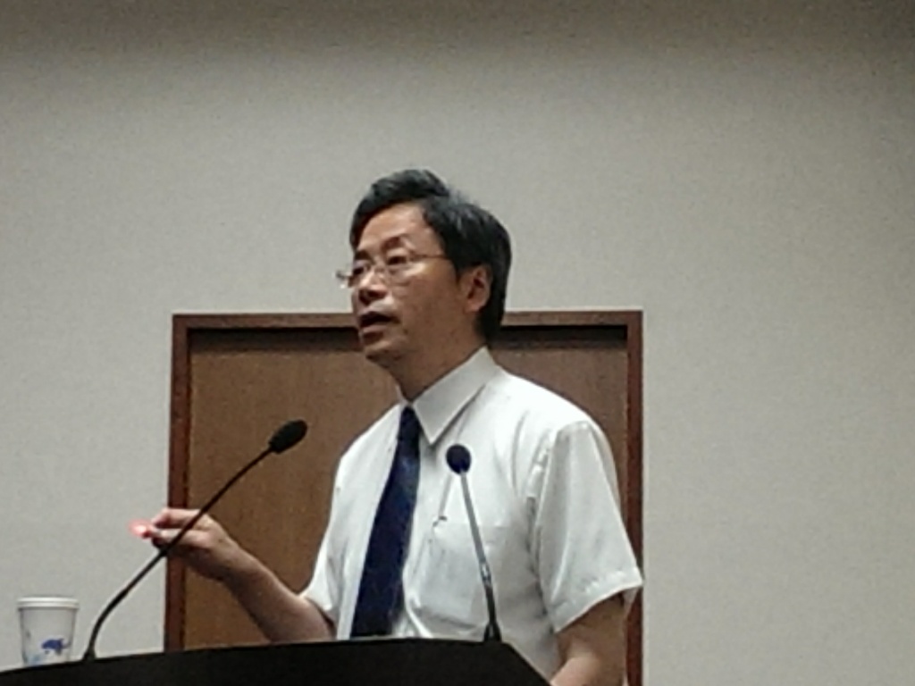 科技部長張善政舉行政院前院長劉兆玄創作武俠小說《王道劍》為例，盼人文社會學者研究「更入世」（記者唐詩攝影）