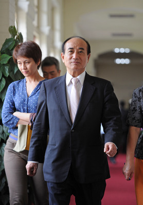 國民黨中常委原擬提案變更黨內總統初選民調,但今突撤案,否認與「挺王卡洪」有關。圖為立法院長王金平。(中央社)20150609