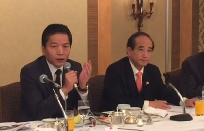 親民黨主席宋楚瑜宣布參選總統，國民黨內親王立委李鴻鈞(圖左)隨即證實將退出國民黨，讓泛藍選情再投下一顆震撼彈！（中央社資料照）