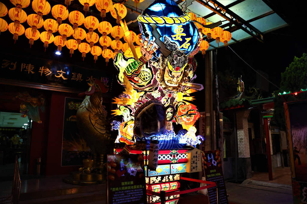 在鹽水武廟展示的「立佞武多たちねぷた」是日本東北三大祭典之一睡魔祭的主角。