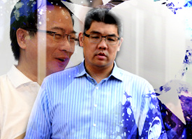 領導人的能力和心理素質造成整個團隊的價值觀混亂，連勝文缺乏自信心，在壓力之下無所適從。（中央社資料照，民報合成）