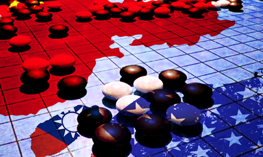 「重新平衡」其實是針對以前的戰略而言的。也是針對目前東南亞失衡的情形。重新平衡的意思是要重新平衡軍事部署及美國和友邦的關係。（圖片：網路資料，民報合成）