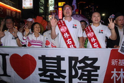 民進黨籍基隆市長候選人林右昌勝選,