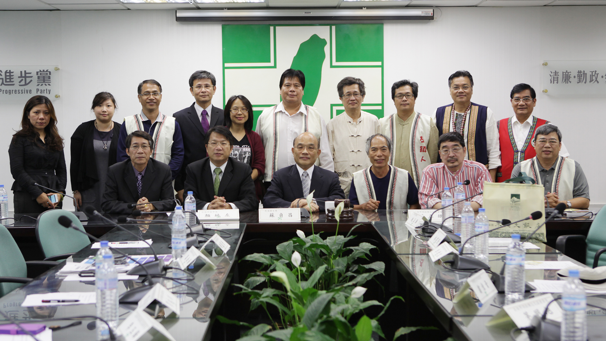 蘇貞昌:西拉雅族正名運動 用自己的名說自己的話。(朱蒲青攝)