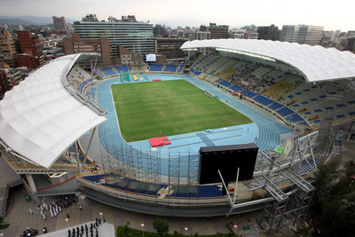 台北市體育局今宣布,2017台北世大運79個場館已定案,開閉幕場地由大巨蛋改為台北田徑場(圖)。(中央社資料照20150819)