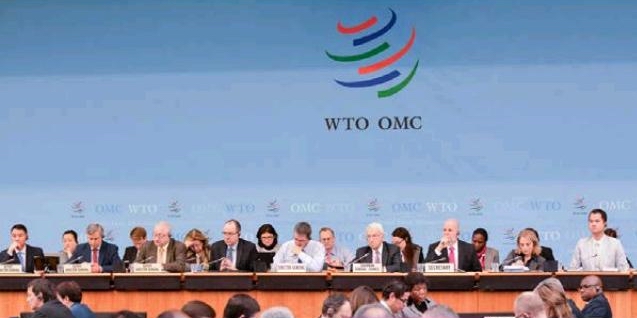 中國加入世界貿易組織（WTO）即將滿15年，但最近歐美日等陸續宣布不承認中國在WTO中的市場經濟地位，隨著美國政局發展與中國對外貿易摩擦增加，無疑是再對貿易戰投下一大變數。（圖為WTO開會情形，圖片取自WTO官網）