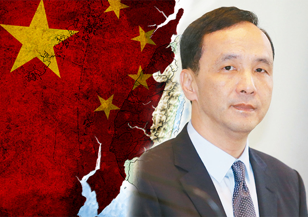 不管朱立倫再如何硬掰，所謂根據憲法「同屬一中」就是中華民國的說法，聽來相當地天真。（網路資料，民報合成）