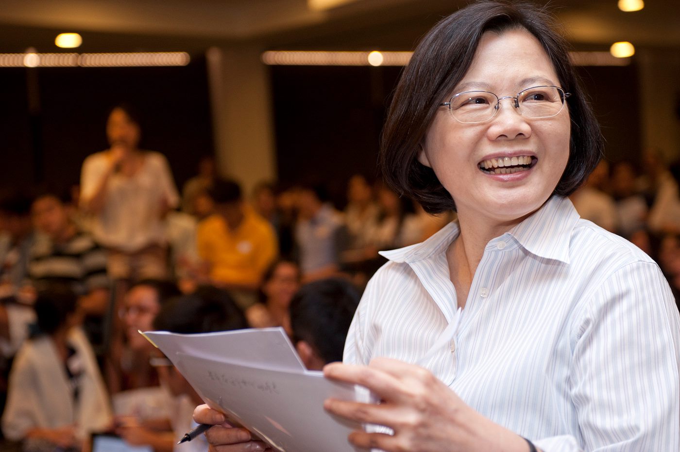 蔡英文呼籲中選會要確保勞工及學生投票權益。(取自蔡英文臉書)