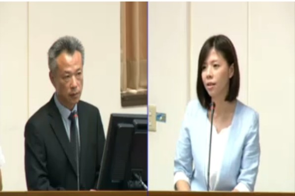 時代力量立委洪慈庸20日在立院質詢時，提出農會三大弊病，要求農委會進行農會改革。（圖取自立院IVOD直播影片）