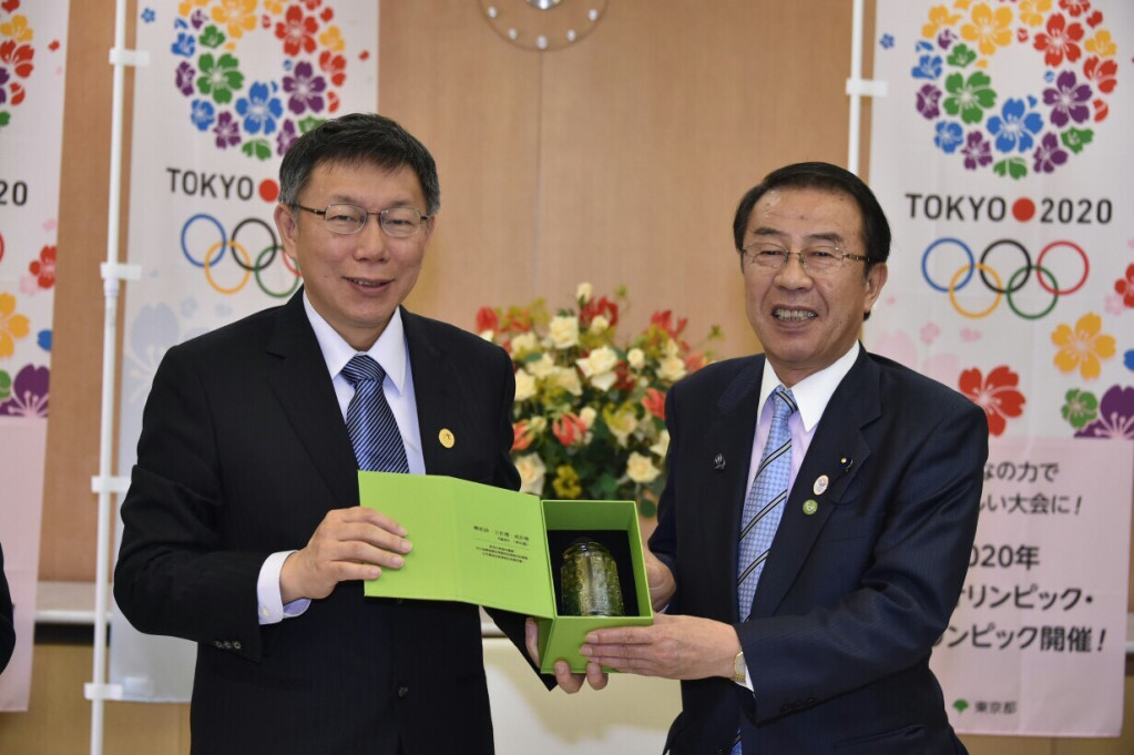 台北市長柯文哲25日展開訪日第二天行程,拜會東京都議會議長等人。(圖北市府提供)