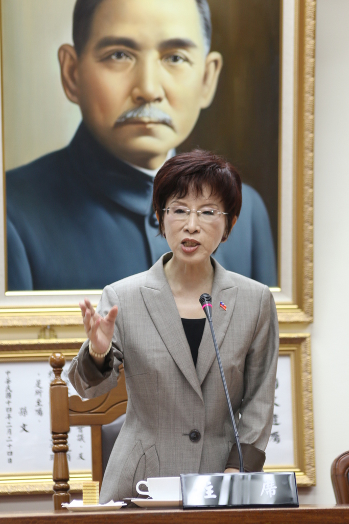 立法院副院長洪秀柱呼籲馬總統對初選「最好不要介入」。（記者何豪毅攝）20150610