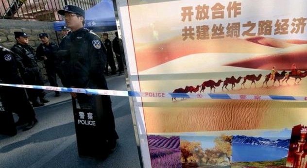 新疆位於古絲綢之路上,也是中國「一帶一路」重要戰略地點(BBC網站截圖)