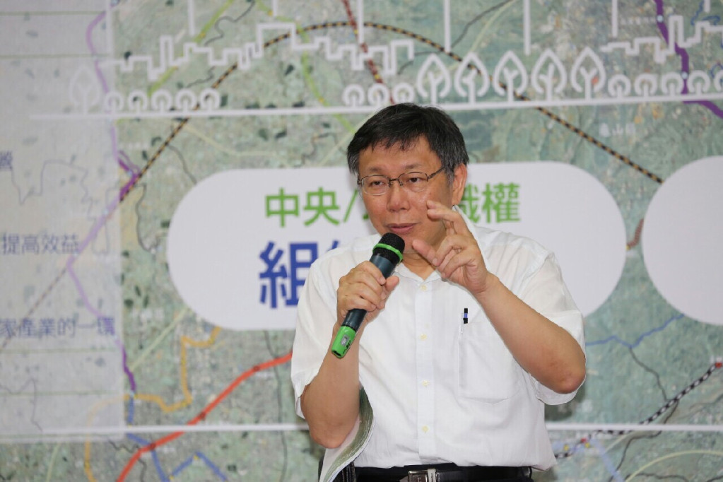 有北市議員透露，其實大巨蛋有按圖施工，市長柯文哲10日表示，這是典型的魚目混珠，他佩服遠雄的新聞操作能力。（圖北市府提供）