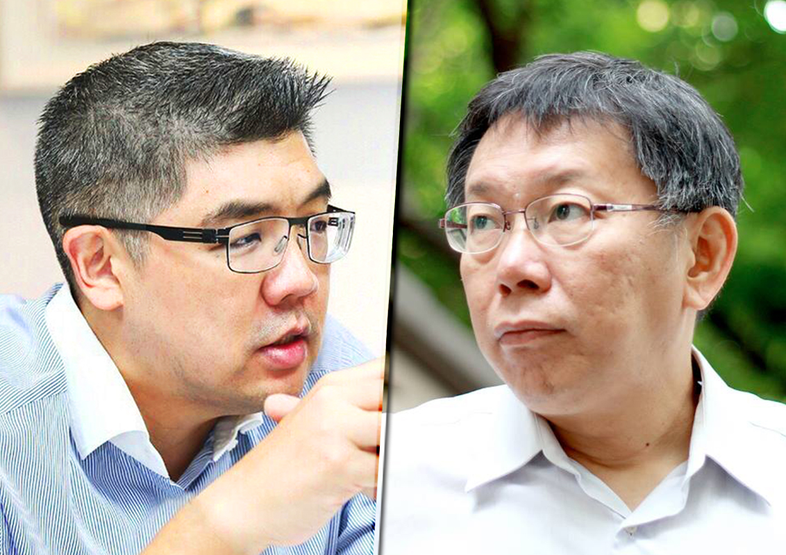 柯辦：請羅淑蕾拿出洗錢證據並提告。（取自連勝文、柯文哲臉書，民報合成）
