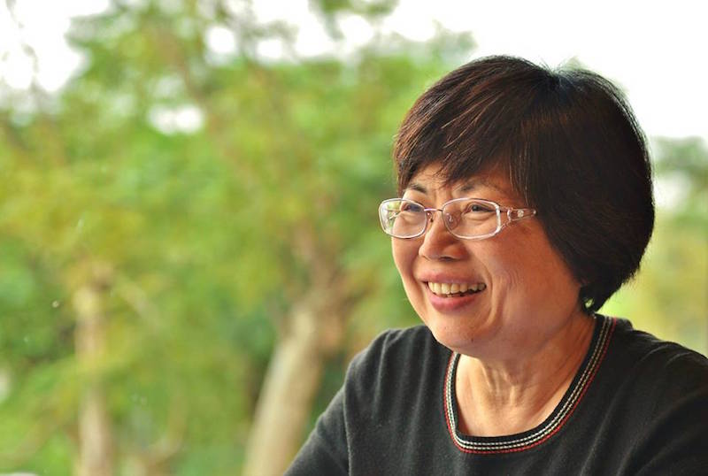 顏綠芬在李登輝、陳水扁擔任總統時，協助馬水龍教授主辦總統府音樂會。（郭文宏攝）