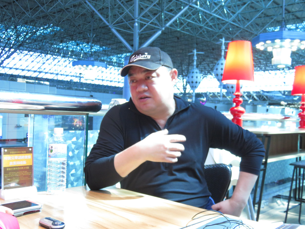 中國民運人士吾爾開希表示，中國共產黨對台灣的意圖不是「統一」而是「反獨」。（張龍僑攝）