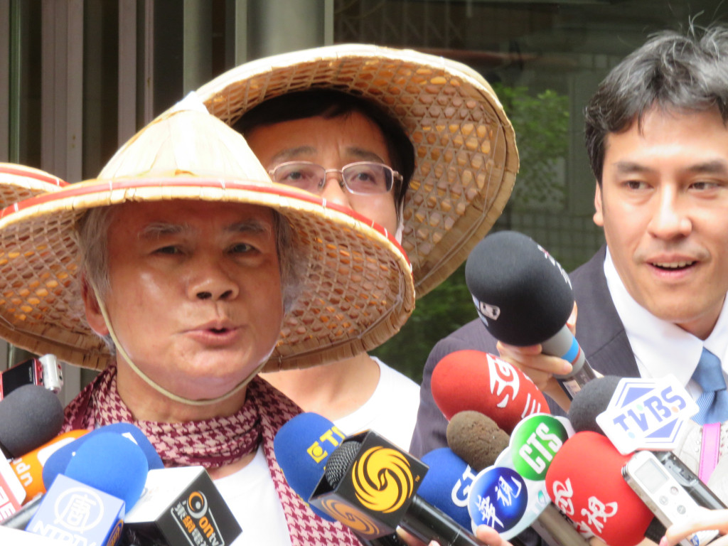 蔡英文提維持現狀，林義雄：到底是維持什麼現狀？（朱蒲青攝）