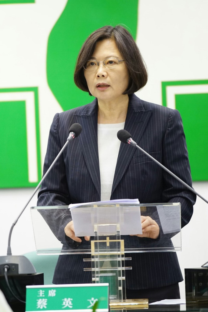 蔡英文:政府無法回應人民需求。(朱蒲青攝)