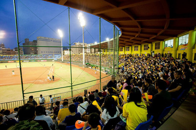 今年中華職棒在新竹的首場賽事，原訂4月13日開打，因暴雨取消。圖／新竹市政府提供