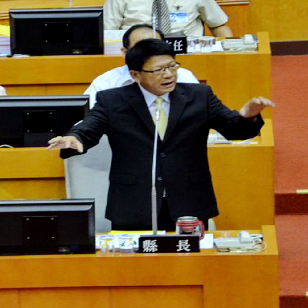 潘孟安以「農業世貿、觀光首都」作為其施政藍圖(記者陳俊廷/攝)