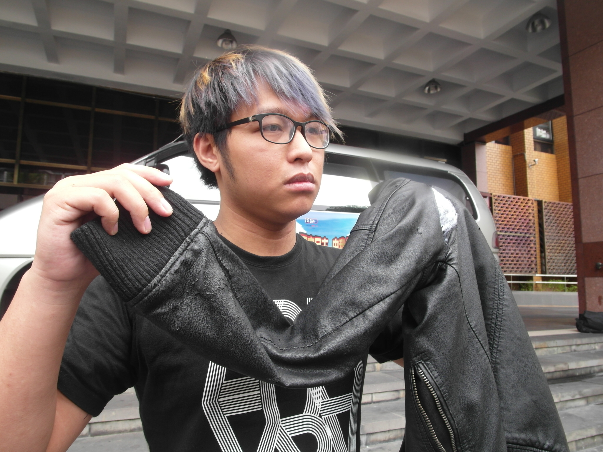 沈柏耀說，428凌晨被警方帶到派出所後，警方完全沒有出示證據，還因找不到要逮捕他的警員填寫職務單，耗了7個小時。(記者陳淑貞攝)