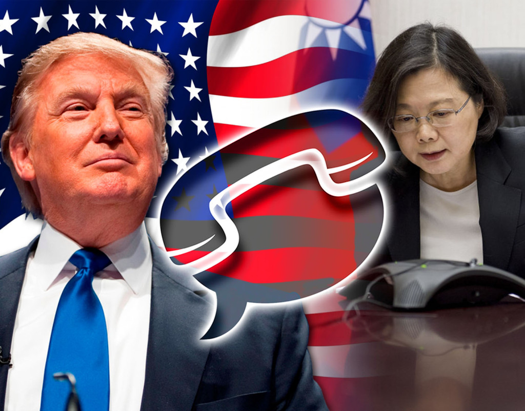 美國總統當選人川普與我總統蔡英文總統直接通電話,並挑戰一中政策,引起中方強烈不滿,今天《環球時報》更揚言動武,將台灣「黎巴嫩化」。圖/總統府及網路資料,民報合成