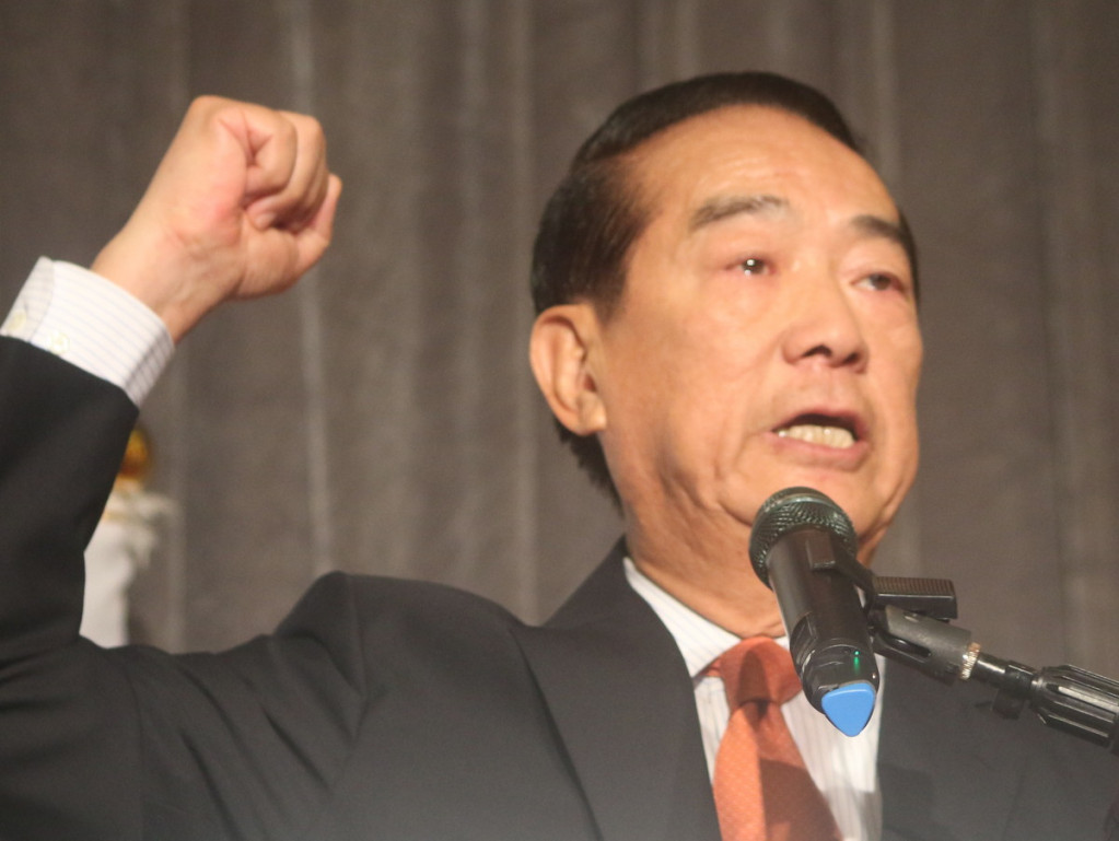 親民黨主席宋楚瑜宣,蔣經國總統掌權期間,任職新聞局長。(何豪毅攝)20150806